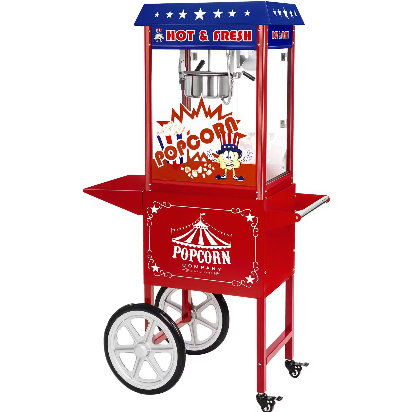 Popcornmaschine mit Wagen zum Mieten